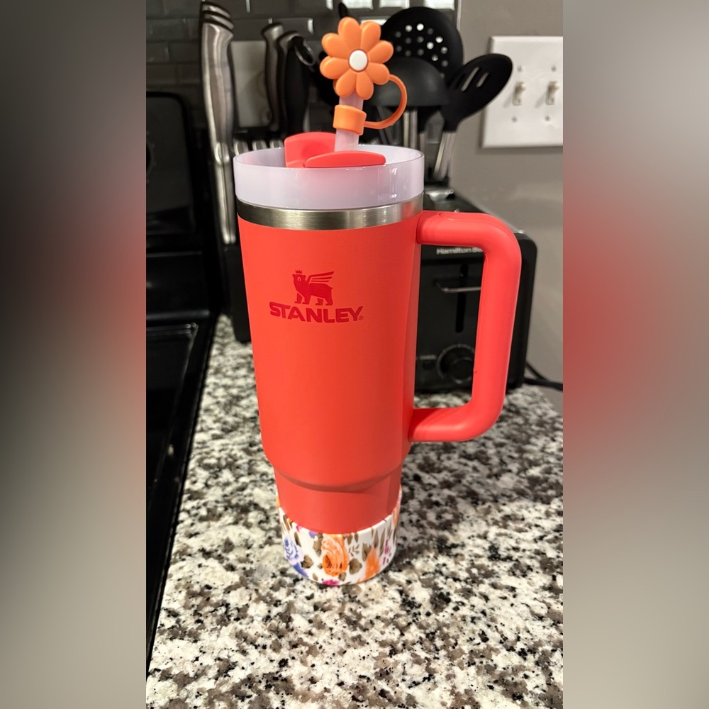 Stanley Hot Coral Travel Tumbler
